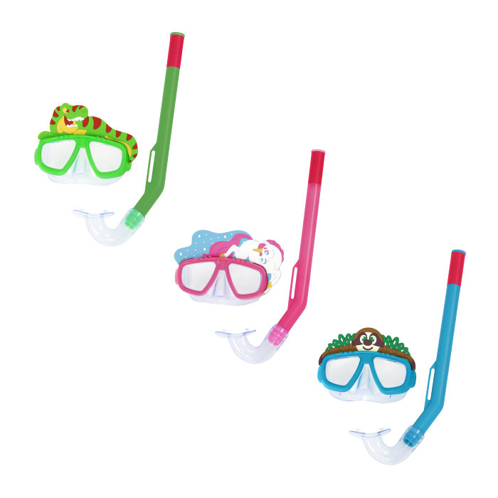Snorkelsett - 3 forskjellige dyredesign